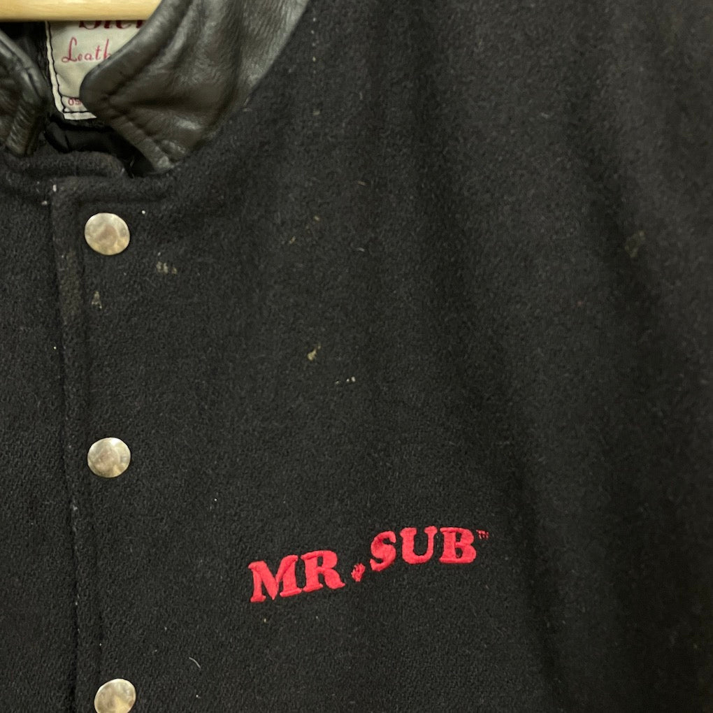 カナダ製 Steve's MR.SUB スタジャン 袖レザー 袖革 古着/USED