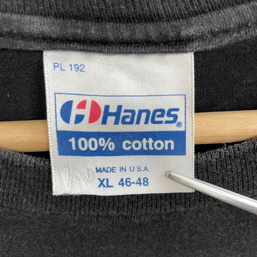 USA製 80s vintage Hanes ヘインズ MOMIX Tシャツ 半袖 カットソー ロゴプリント バックプリント