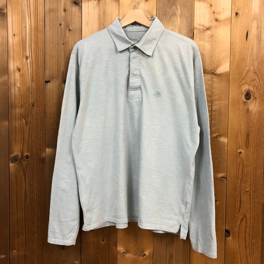 Homing Deluxe by Strauss Innovation ラガーシャツ 長袖 ポロシャツ グレー