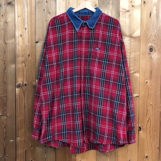 CHAPS チャップス 長袖シャツ BDシャツ ボタンダウン チェック柄 レッド、ネイビー、ホワイト、グリーン、インディゴブルー