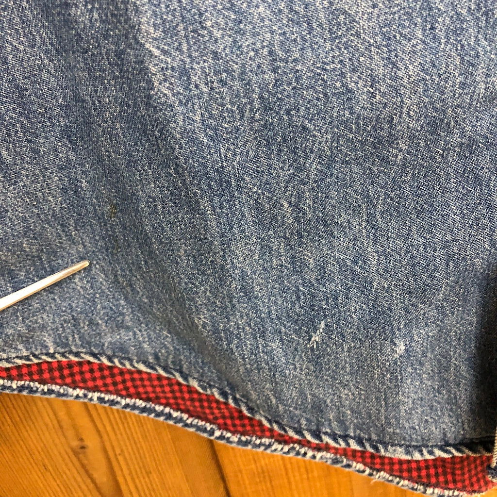 USA製 80s vintage L.L.Bean エルエルビーン デニムシャツ 裏地コットンネル