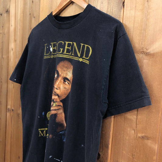 00s vintage USA製 ZION ザイオン BOB MARLEY ボブマリー プリントTシャツ 半袖 カットソー ラッパー