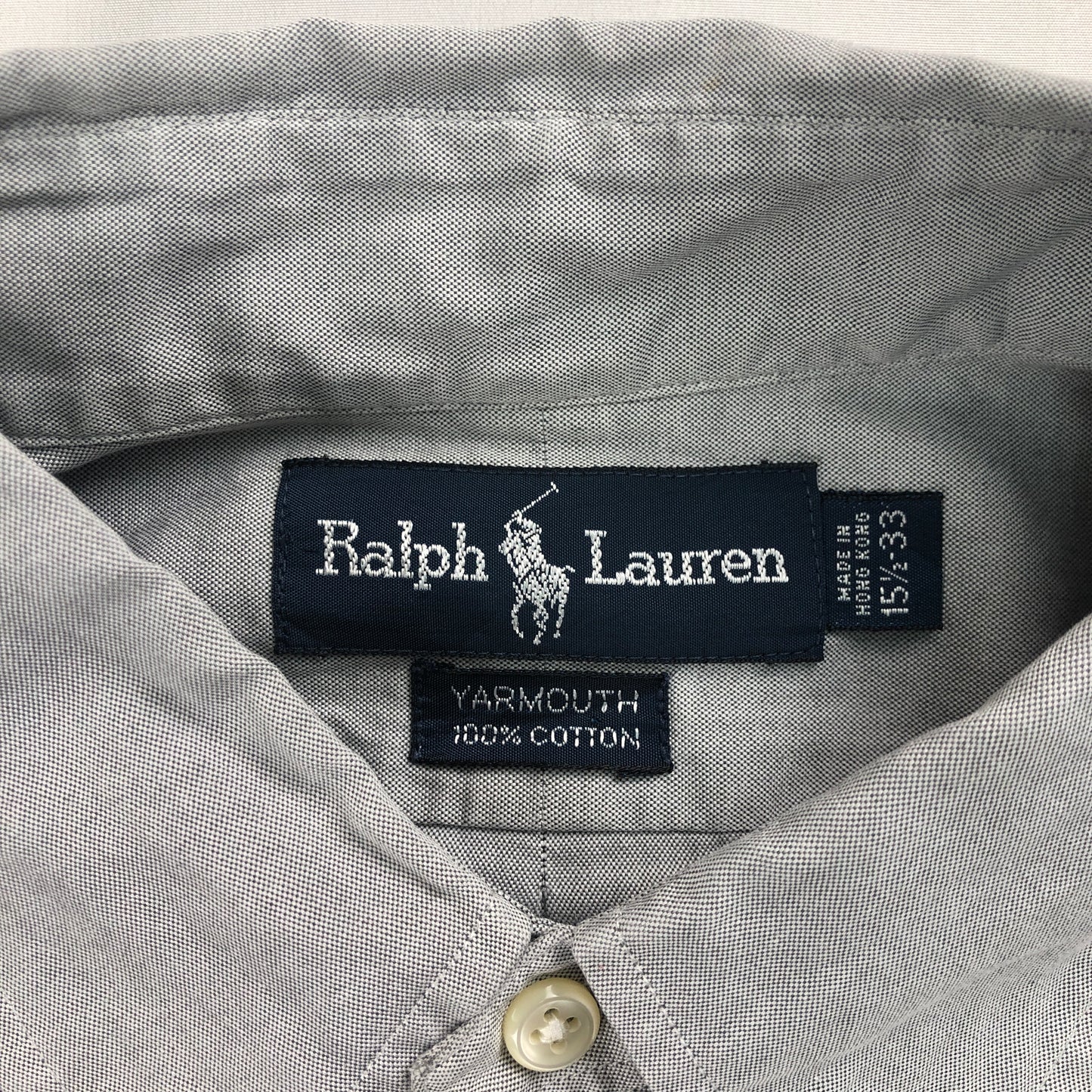 Ralph Lauren ラルフローレン YARMOUTH ヤーマス BDシャツ ボタンダウン 長袖 ワンポイント刺繍 100%コットン