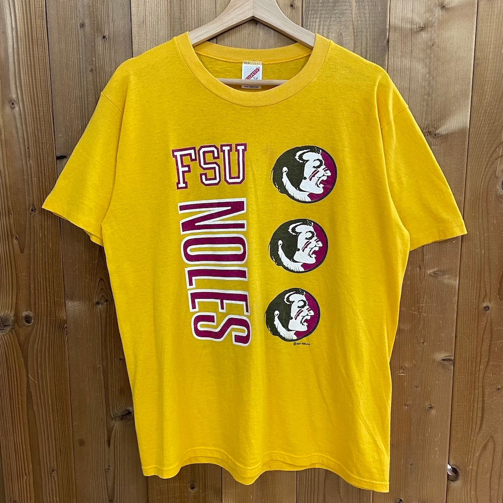 80s vintage USA製 JERZEES ジャージーズ  プリントTシャツ Florida State Seminoles women's basketball 半袖