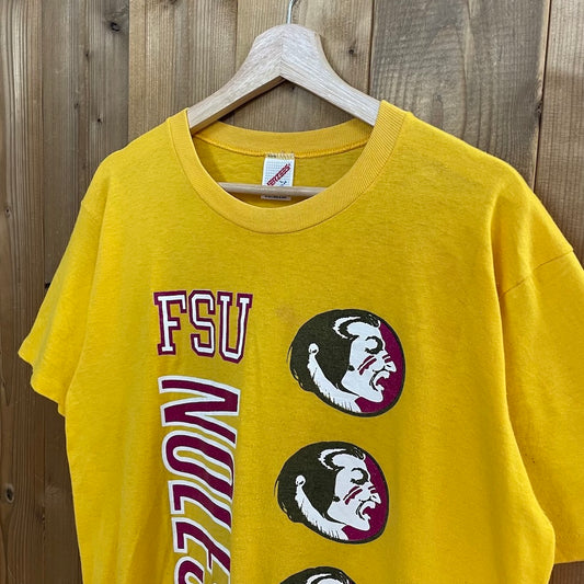 80s vintage USA製 JERZEES ジャージーズ  プリントTシャツ Florida State Seminoles women's basketball 半袖