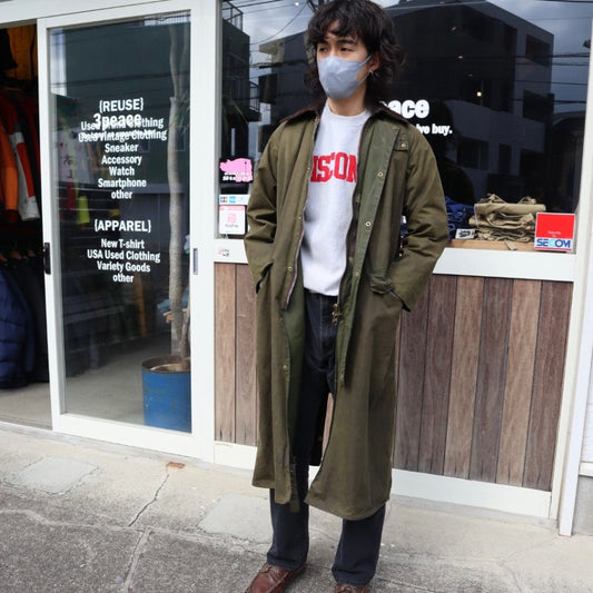 【茅ヶ崎本店】staff select 【Barbour ロングコート】×【Levi's デニムパンツ】