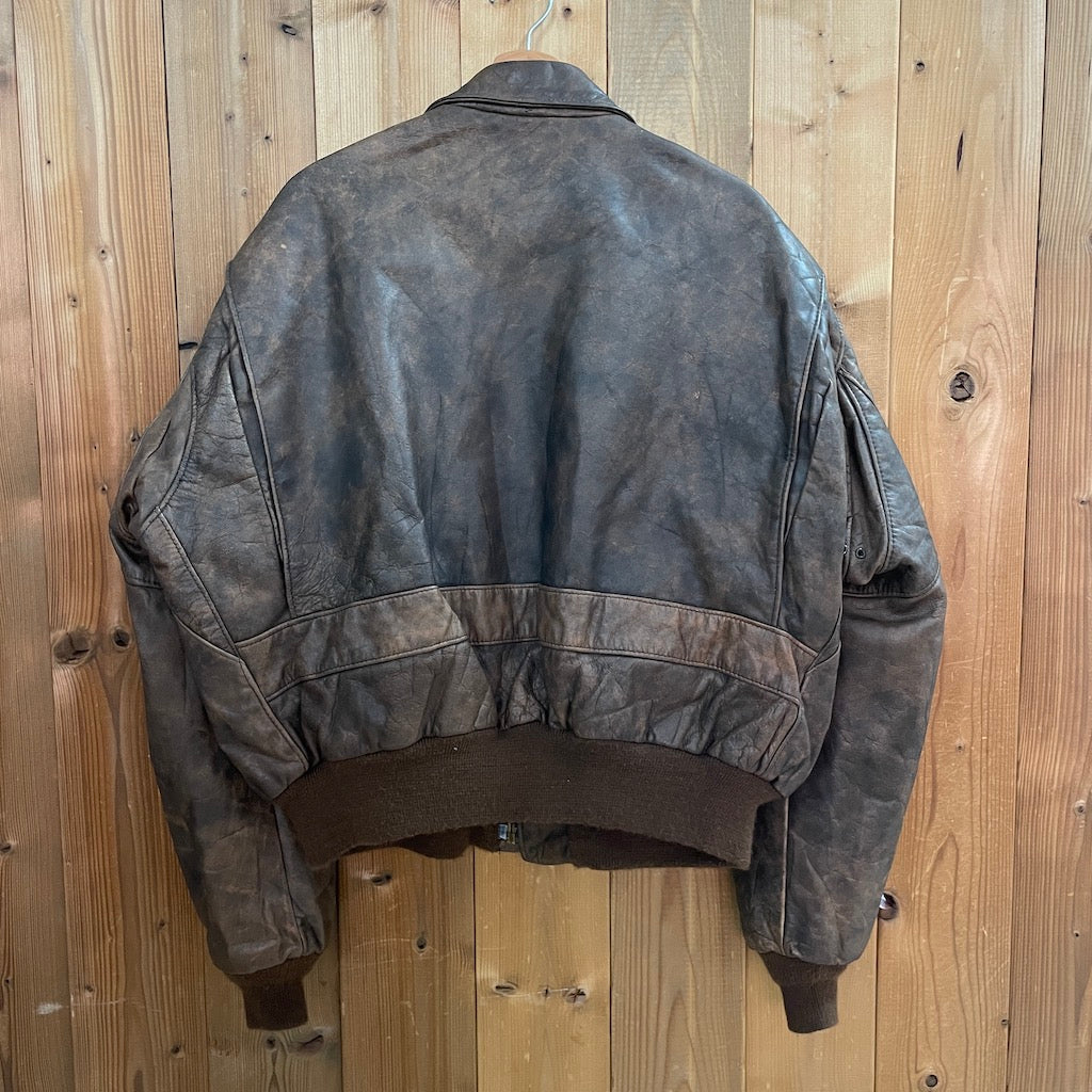 80s 90s vintage Schott ショット I･S･674･M･S G-1 レザージャケット A-2 フライトジャケット フルジップ  ジップアップ