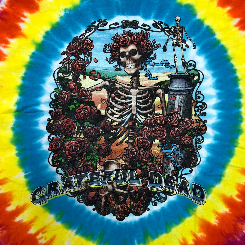GRATEFUL DEAD グレイトフルデッド タイダイ プリントTシャツ 半袖 カットソー スカル