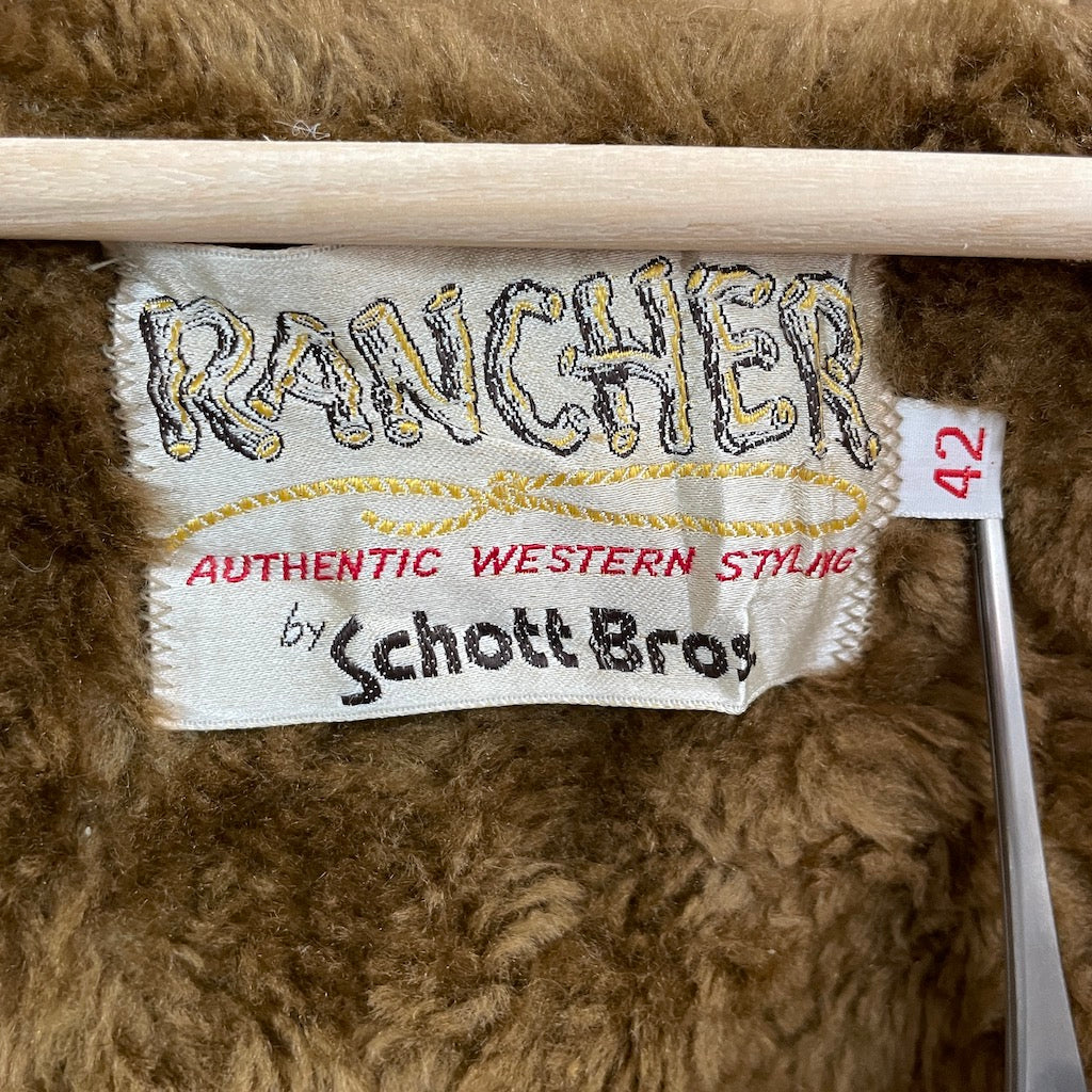 Schott Bros ショットブロズ RANCHER ランチャー スエードジャケット レザージャケット 裏地ボア