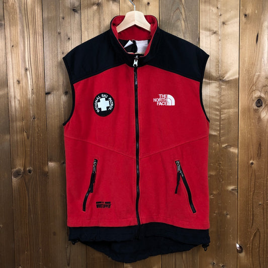 THE NORTH FACE ノースフェイス NATIONAL SKI PATROL スキーパトロール フリースベスト GORE WIND STOPPER ジップアップ