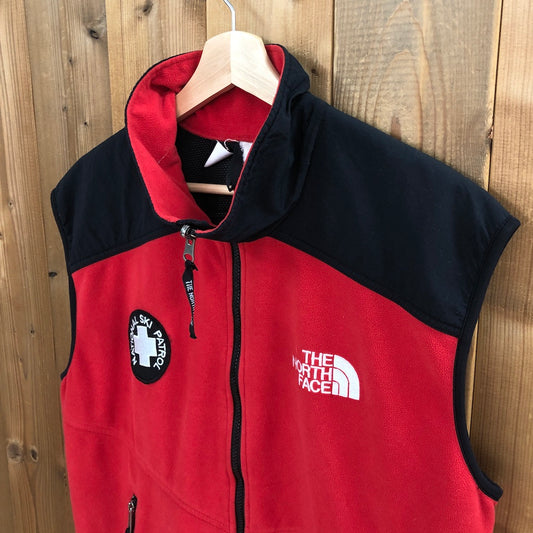 THE NORTH FACE ノースフェイス NATIONAL SKI PATROL スキーパトロール フリースベスト GORE WIND STOPPER ジップアップ