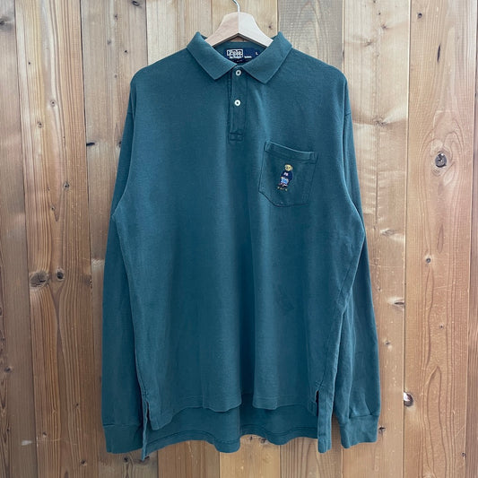 90s vintage Polo by Ralph Lauren ポロバイラルフローレン ポロシャツ 長袖 ポロベア