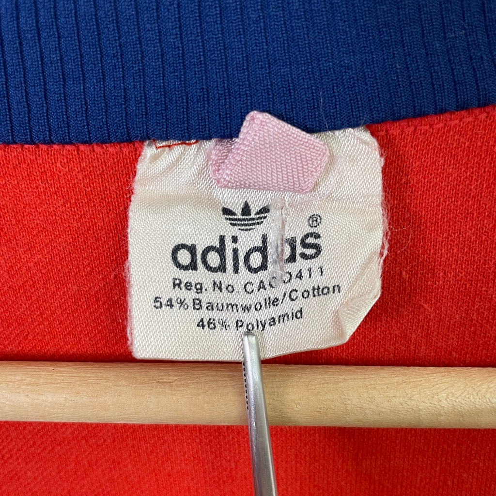 80s vintage ユーゴスラビア製 adidas アディダス トラックジャケット ジャージ ハイネック フルジップ ジップアップ