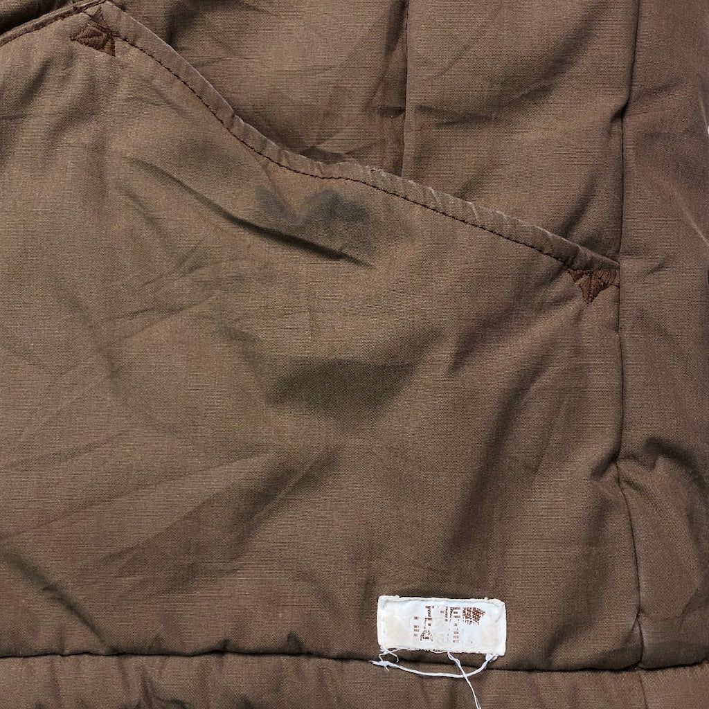 70s vintage 茶タグ THE NORTH FACE ノースフェイス ダウンジャケット ジップアップ