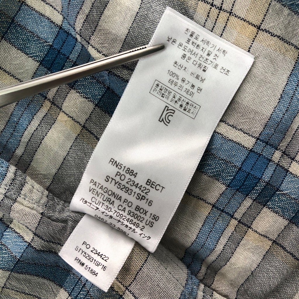 patagonia パタゴニア Steersman Shirt ステアーズマン・シャツ 半袖