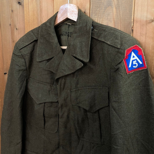 40s vintage U.S.ARMY アイクジャケット ミリタリージャケット ウール ワッペン
