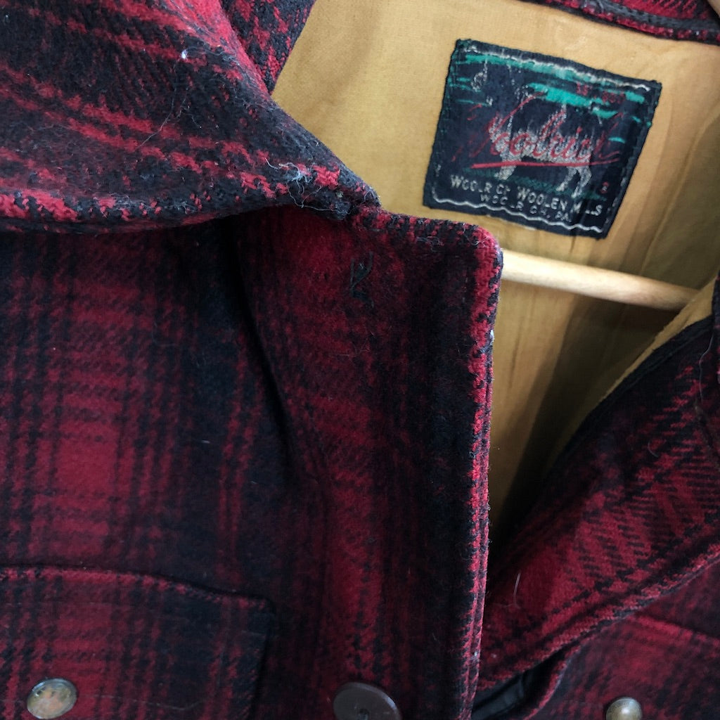60s vintage WOOLRICH ウールリッチ ウールジャケット チェック柄 総柄