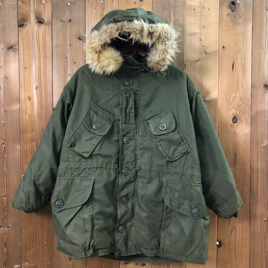 70s vintage Royal Canadian Air Force カナダ軍 フィールドパーカー フライトジャケット ミリタリージャケット ECW LIGHTNING デカジッパー