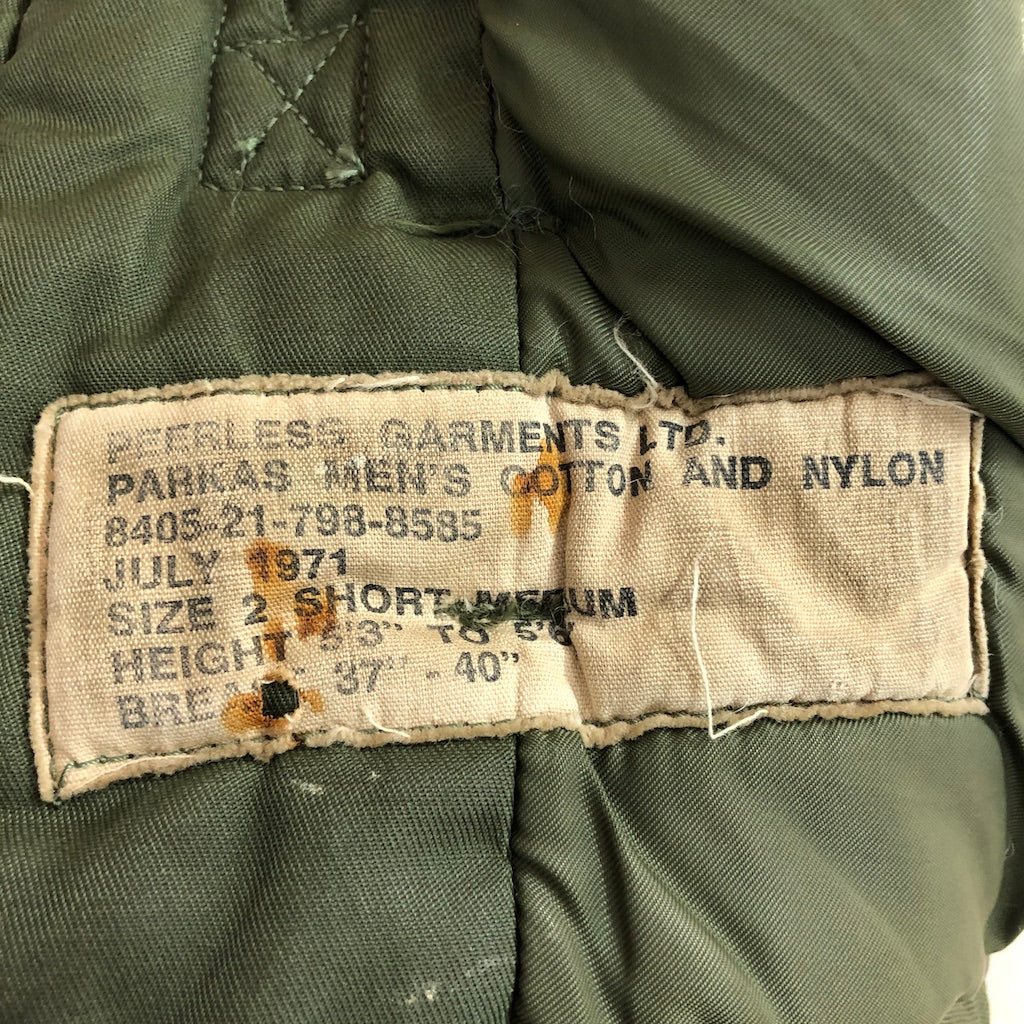 70s vintage Royal Canadian Air Force カナダ軍 フィールドパーカー フライトジャケット ミリタリージャケット ECW LIGHTNING デカジッパー