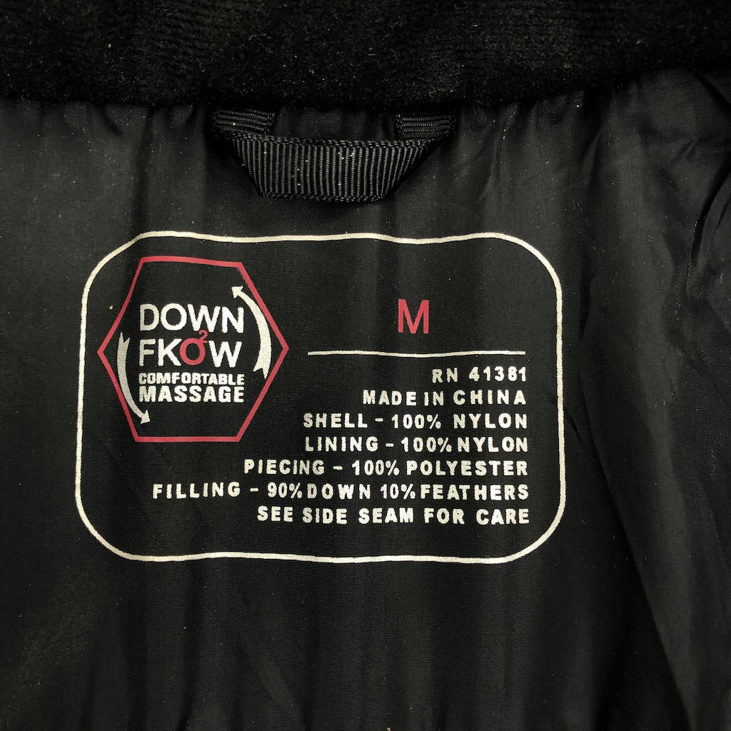 DOWN FKOW ダウンジャケット ジップアップ フルジップ