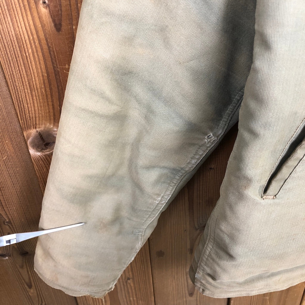 40s vintage U.S.ARMY N-1 デッキジャケット アルパカ タロンジップ ファー アメリカ軍 米軍 軍モノ