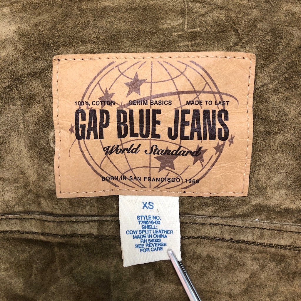 80s 90s vintage OLD GAP ギャップ オールドギャップ スエード レザージャケット 776016−00
