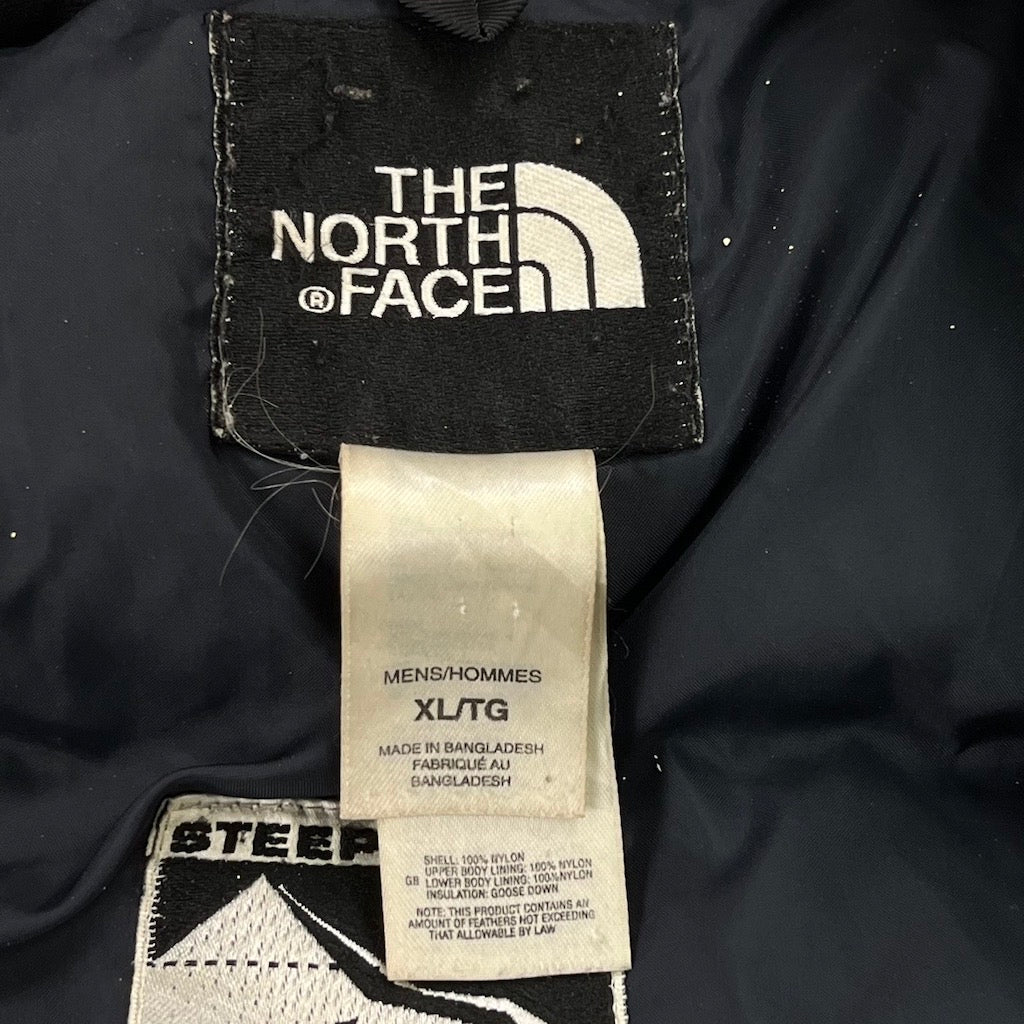 90s vintage THE NORTH FACE ザノースフェイス ダウンジャケット フルジップ ジップアップ STEEP TECH 600LTD