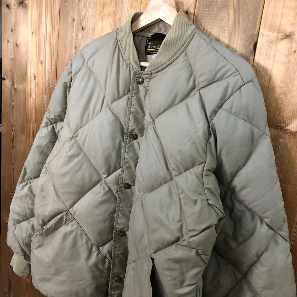 70s 80s vintage Eddie Bauer エディーバウアー ダイヤキルティングジャケット インナーダウンジャケット