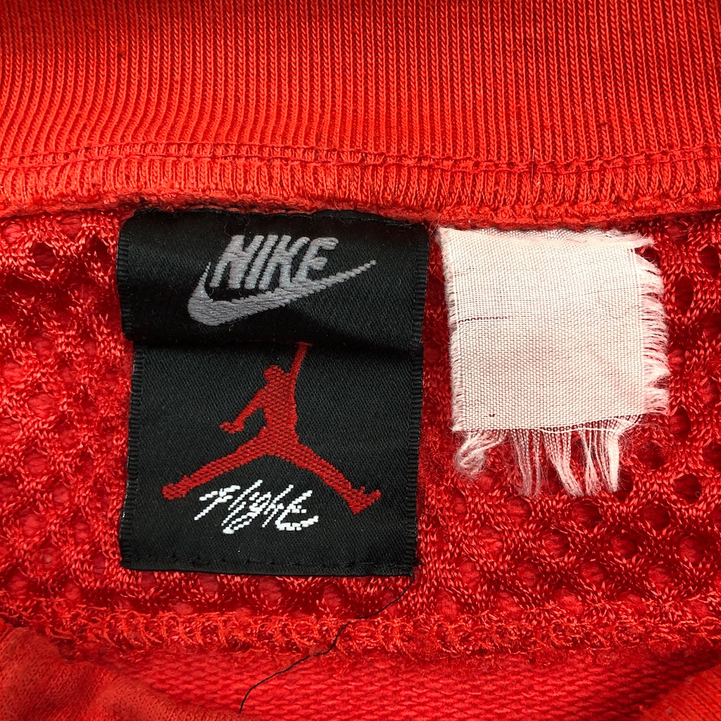 80s 90s vintage NIKE JODAN FLIGHT ナイキジョーダン フライト スウェット 切り替え 長袖 刺繍