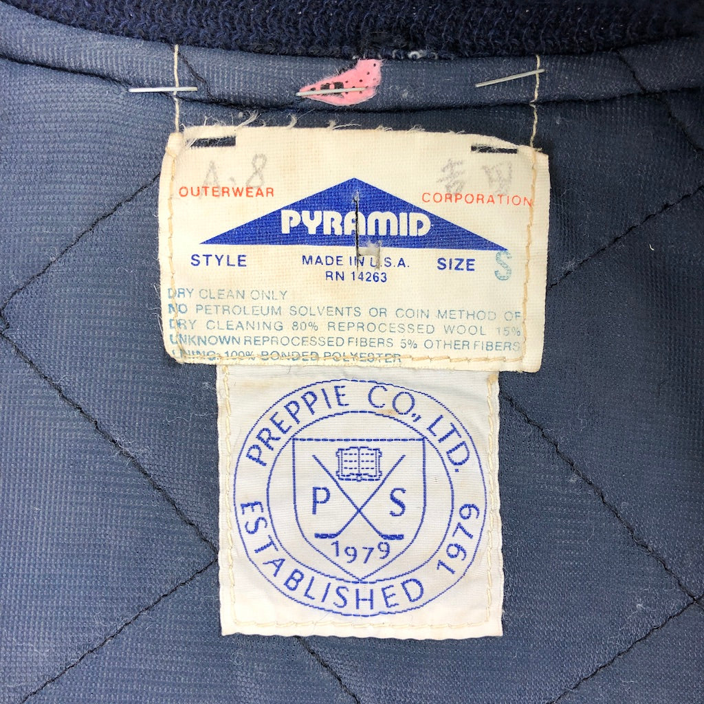 USA製 PYRAMID スタジャン ウール 中綿 ジャケット