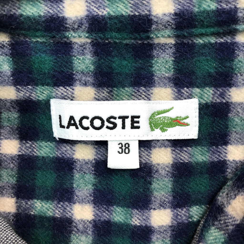 LACOSTE ラコステ ワンピース シャツワンピース 無地 長袖