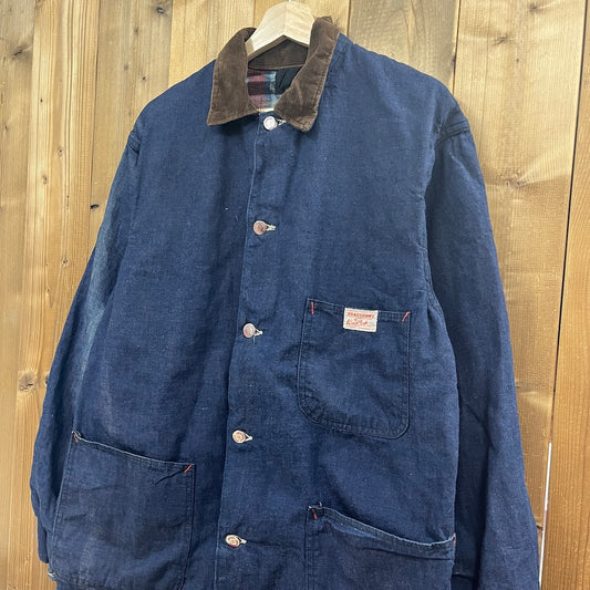 70s vintage Kingcot カバーオール デニムジャケット Gジャン 襟コーデュロイ