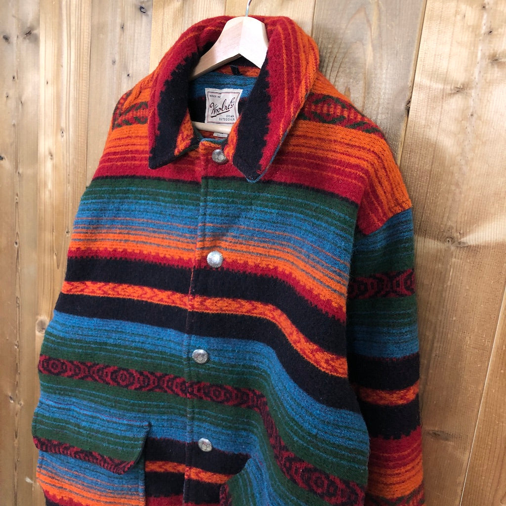 ★Woolrich★ウールリッチ★80s★USA製★コンチョボタン★ネイティブ★