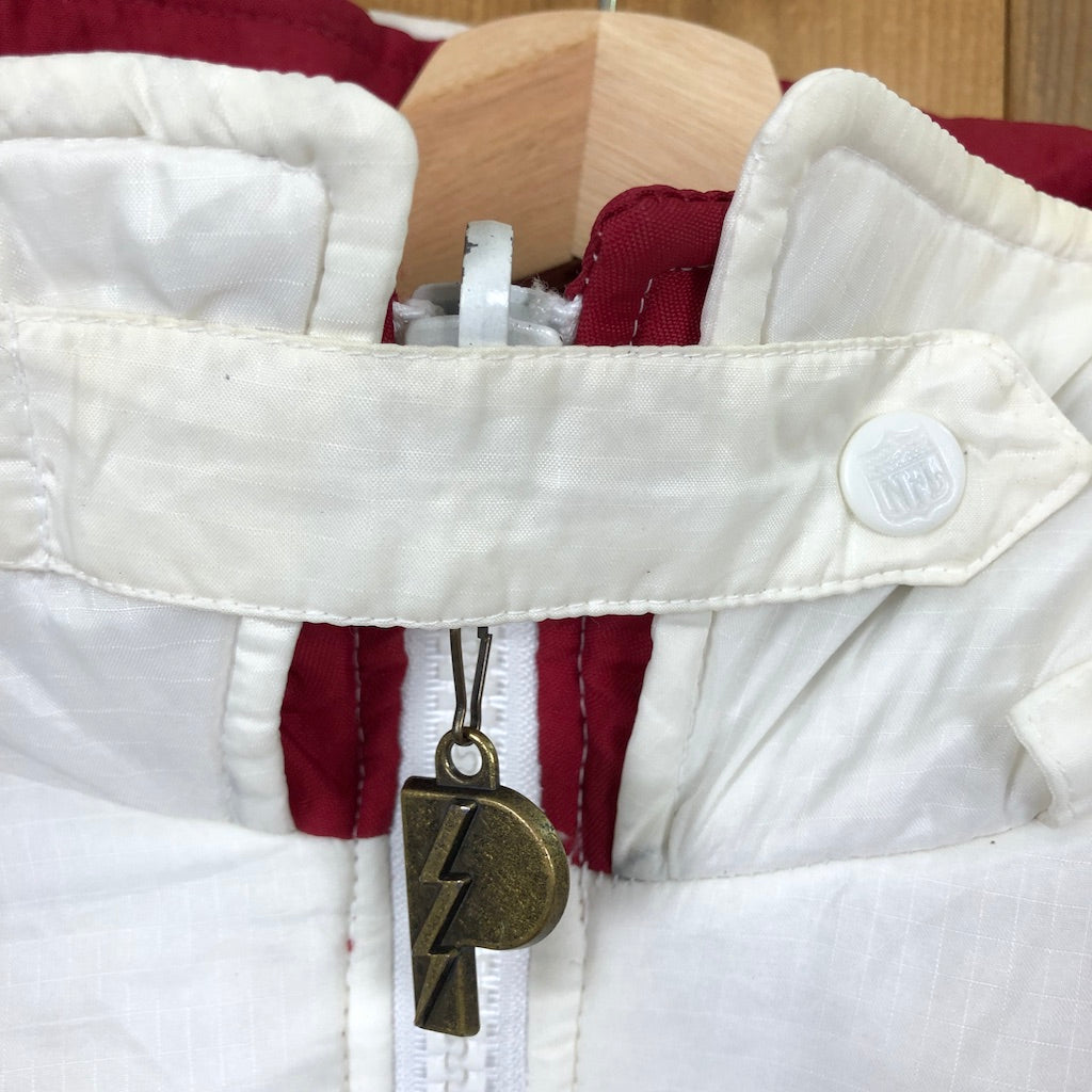 90s vintage NFL PRO LAYER プロレイヤー RED SKINS レッドスキンズ ナイロン プルオーバー リバーシブル パーカー フードなし  刺繍
