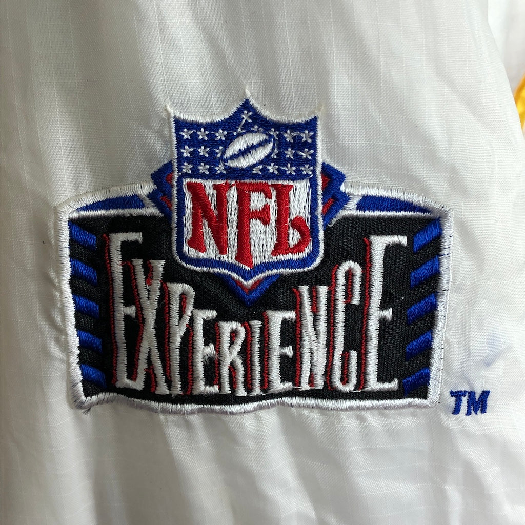 90s vintage NFL PRO LAYER プロレイヤー RED SKINS レッドスキンズ ナイロン プルオーバー リバーシブル パーカー フードなし  刺繍