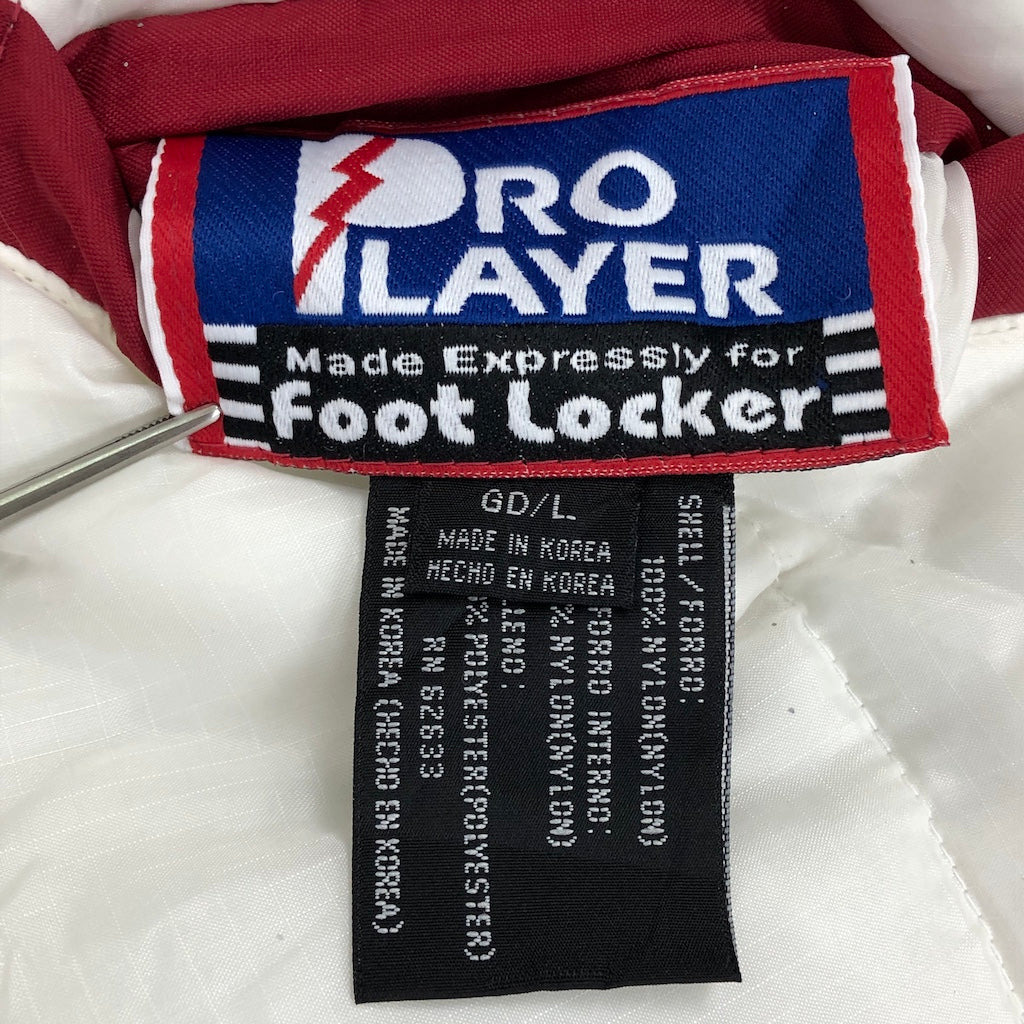 90s vintage NFL PRO LAYER プロレイヤー RED SKINS レッドスキンズ ナイロン プルオーバー リバーシブル パーカー フードなし  刺繍