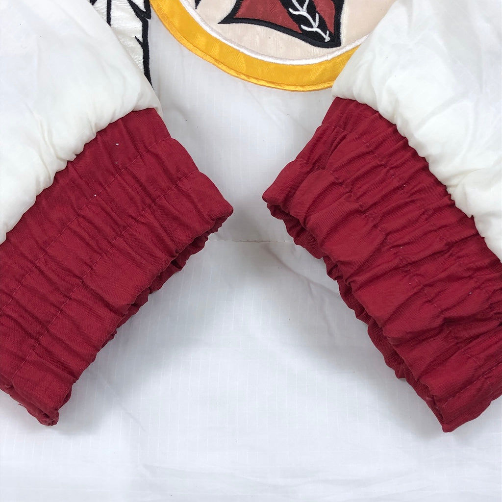 90s vintage NFL PRO LAYER プロレイヤー RED SKINS レッドスキンズ ナイロン プルオーバー リバーシブル パーカー フードなし  刺繍