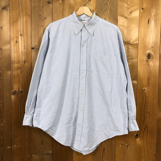 80s vintage Brooks Brothers ブルックスブラザーズ BDシャツ ボタンダウン 長袖シャツ 白縞