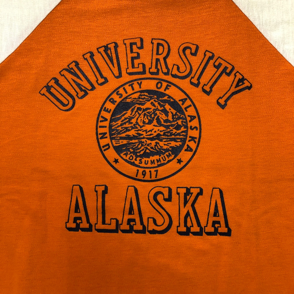 70s vintage ARTEX アルテックス UNIVERSITY ALASKA アラスカ大学 カレッジTシャツ プリントTシャツ 半袖 カットソー