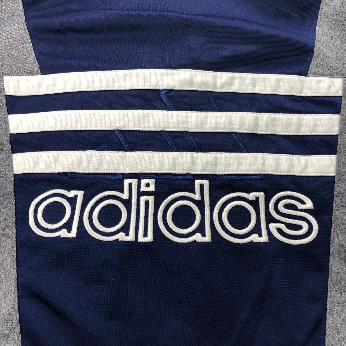 90s adidas アディダス 万国旗タグ ナイロンジャージ 刺繍　パフォーマンスロゴ ジップアップ