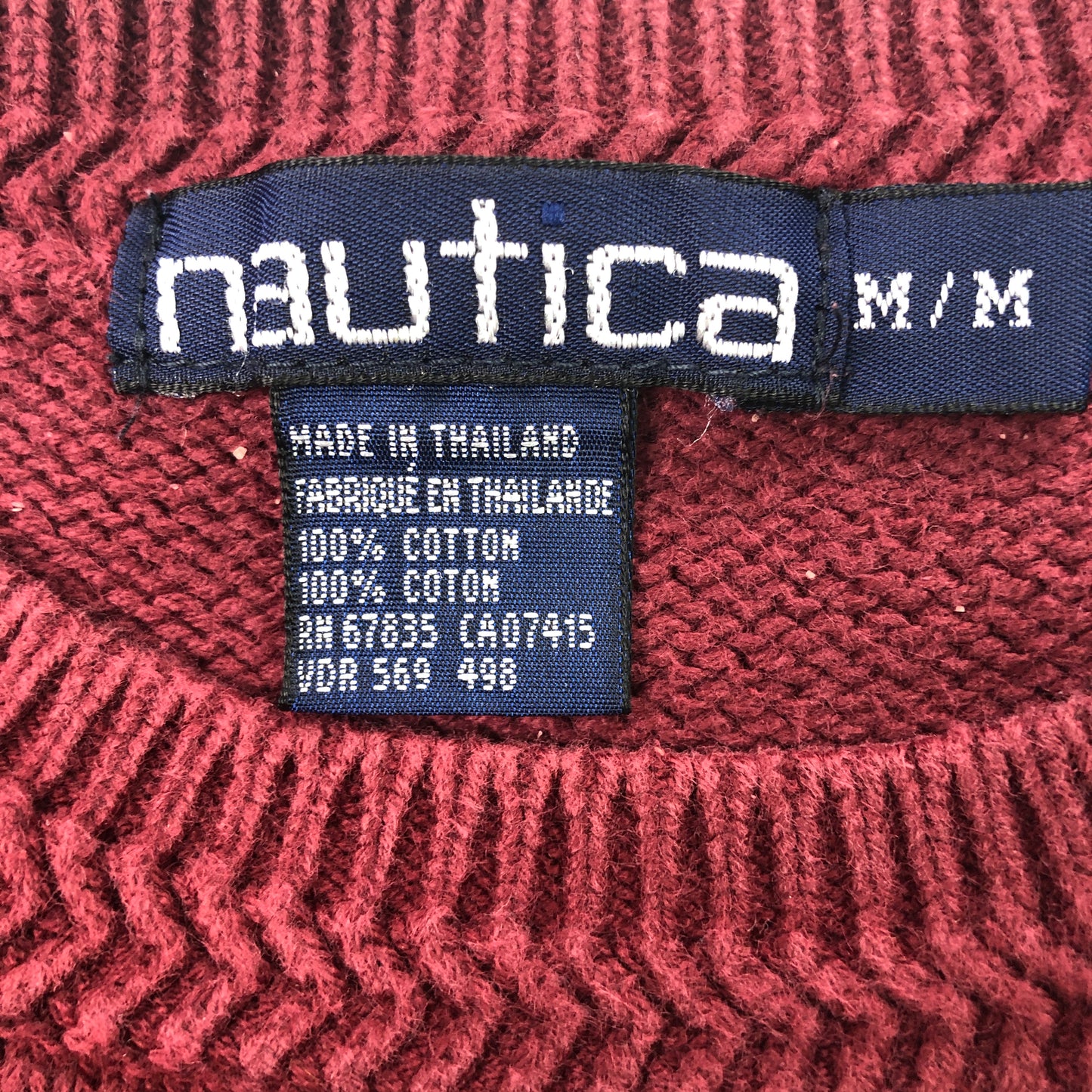 NAUTICA ノーティカ ニット セーター 刺繍 ワンポイント