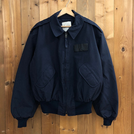 90s vintage セキュリティポリス ウィンタージャケット 中綿 ジップアップ フルジップ