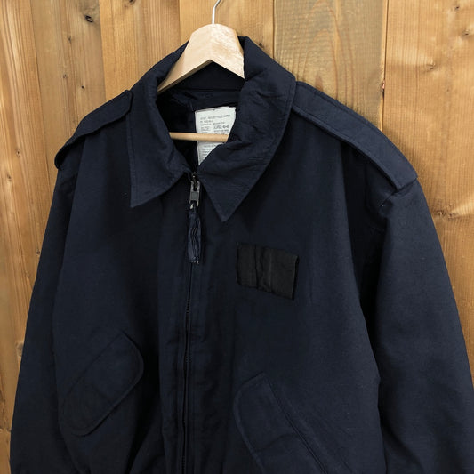 90s vintage セキュリティポリス ウィンタージャケット 中綿 ジップアップ フルジップ