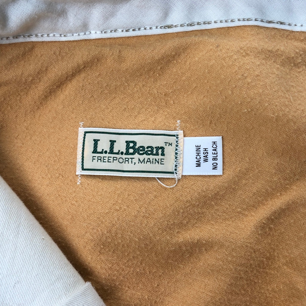 80s vintage L.L.Bean エルエルビーン チノパン シャモアクロス ライナー 付き TALON ロングパンツ 長ズボン