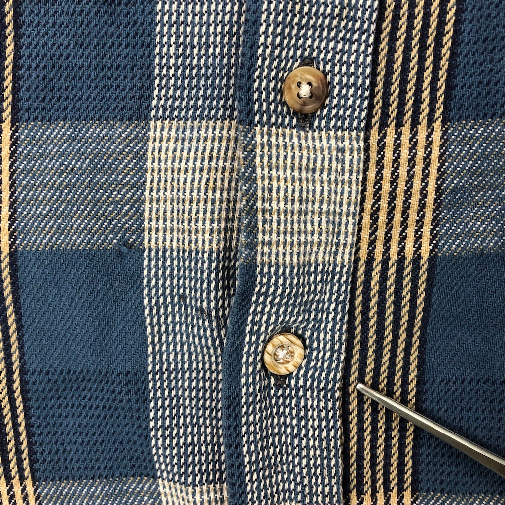 90s vintage FIVEBROTHER ファイブブラザー チェックシャツ 半袖 胸ポケット