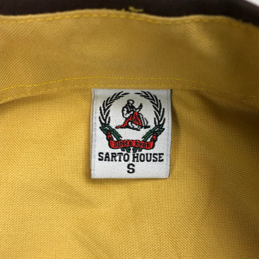 SARTO HOUSE サルトハウス ワークシャツ 半袖シャツ 刺繍 – 【古着屋