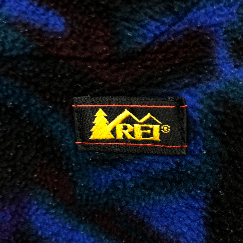 90s vintage REI アールイーアイ フリースジャケット プルオーバー 総柄