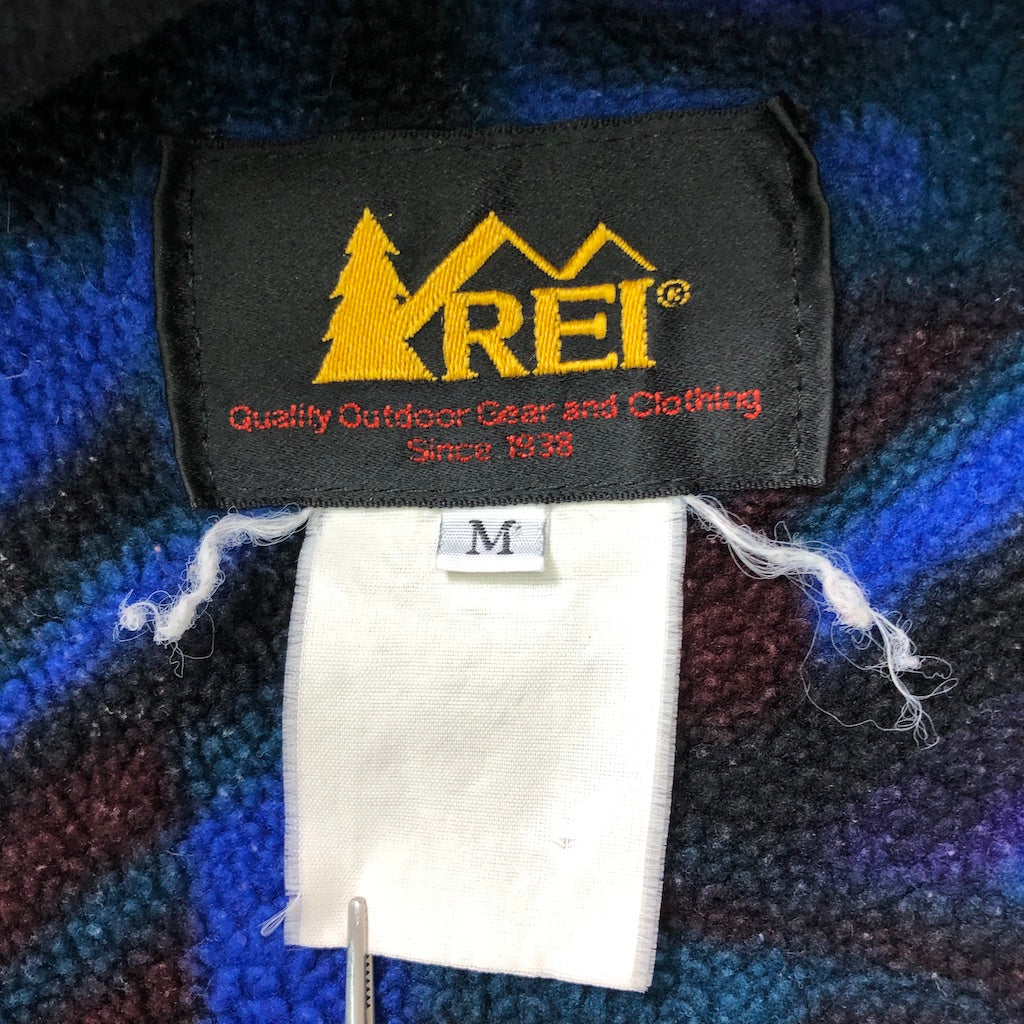 90s vintage REI アールイーアイ フリースジャケット プルオーバー 総柄