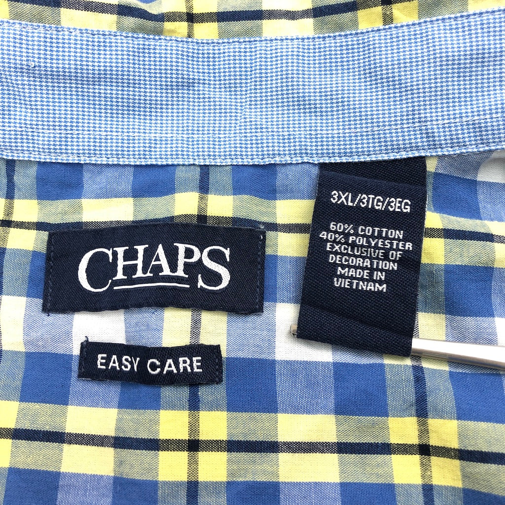 CHAPS チャップス BDシャツ ボタンダウン 半袖シャツ チェック