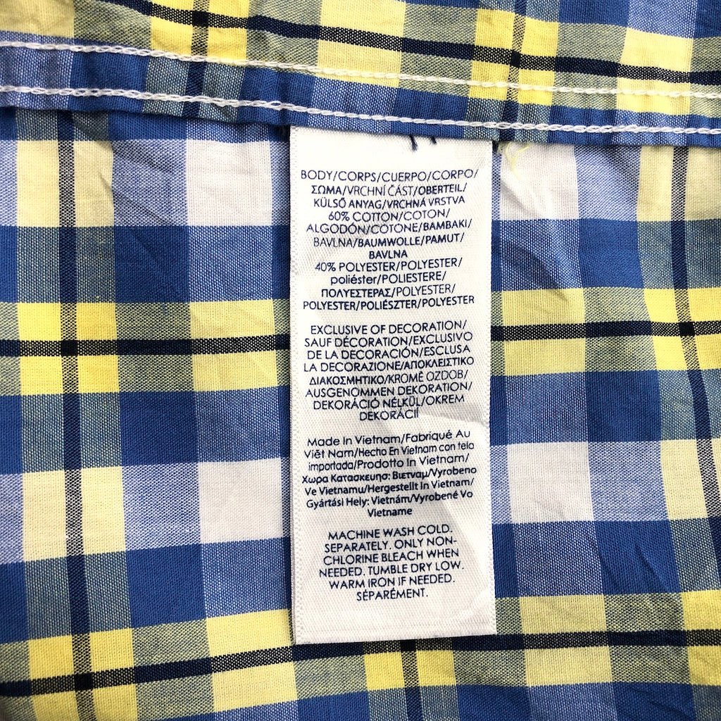 CHAPS チャップス BDシャツ ボタンダウン 半袖シャツ チェック